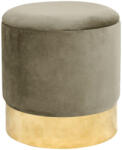 AKORD Furniture Factory AKORD Golden Bársony Tárolós Puff Bézs Arany Alappal (AKO-PUGOLDEN-BEIGE)