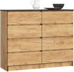 AKORD AKORD CLP 120 Komód 8 Fiókos Craft Tölgy Matt (AKO-OP0LK-120SZ8CRA)