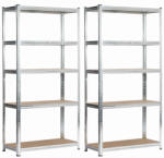 AKORD Fancy Garden Garázs Fém Polcrendszer Ezüst 90x180 2xREGMET9040180SRE (AKO-2xREGMET9040180SRE)