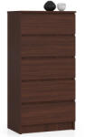 AKORD CLP 5 Fiókos Komód Wenge Laminált 60cm (AKO-OP0LK-6VEN005)