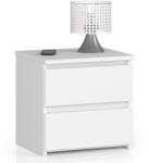 AKORD Furniture Factory AKORD CLP Éjjeliszekrény Laminált Fehér 2 Fiókos (AKO-OP0LCL2BIA001)