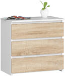 AKORD Furniture Factory AKORD CL3 Éjjeliszekrény Fehér/Sonoma Tölgy 60 cm (AKO-OP0LCL-BIASON002)