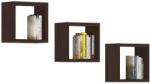 AKORD Furniture Factory AKORD K Fali Polc Szett Laminált Wenge 25x25cm 3db (AKO-KPKPPOLVEN010)