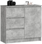 AKORD AKORD Jerry Kompakt Komód Laminált Beton Szürke (AKO-OP0LK-JERRYBET)