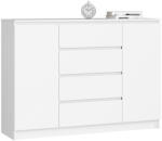AKORD CLP K140 Komód Laminált Fehér Matt (AKO-OP0LKOMBIA006)