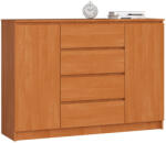 AKORD AKORD CLP Éger Komód 4 Fiókos 2 Ajtós (AKO-OP0LKOMOLC013)