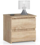 AKORD Furniture Factory AKORD CLP Sonoma Tölgy Éjjeliszekrény 2 Fiókos Laminált (AKO-OP0LCL2DAB001)