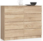 AKORD AKORD K140 CLP Sonoma Tölgy 8-Fiókos Komód (AKO-OP0LKOMDAB004)