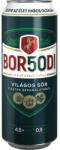 Borsodi 0, 5l sör 4.5% doboz DRS