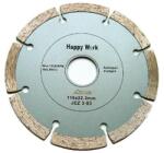 Happy Work 115mm gyémánt segms. HappyW (HappyWork gyémánt vágókorong kézi gépre) Happy Work 12183780