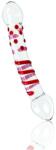 Passion Labs Double Red Dildo, Premium Glass 20cm Dildo