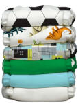 Charlie Banana Set 6 scutece textile Charlie Banana - inserturi noi cu fleece , Soccer Star