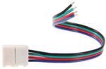  КОНЕКТОР (накрайник) за rgb лента-15см кабел (373-4)