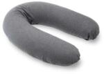 Doomoo Perna mare pentru gravide si bebelusi 3 in 1, bumbac organic Buddy Chine Anthracite Doomoo (B12)