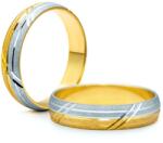 SAVICKI Verighete: aur bicolor, semicirculare, 5 mm - savicki - 11 158,00 RON