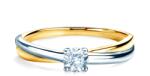 SAVICKI Inel de logodnă SAVICKI: aur bicolor, diamant - savicki - 5 190,00 RON