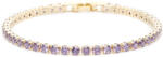 ElectraStore Bratara Tennis Cu Cristale Zirconia Mov (BR0126S)
