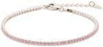 ElectraStore Bratara Tennis Argint Roz Deschis (345)