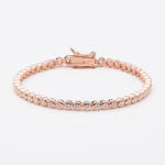 ElectraStore Bratara Tennis Din Argint Placata Cu Aur Rose De 18K (1697)