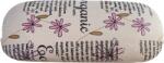 Cyrax Toc ochelari piele ecologica, 16 x 6 x 4 cm, Crem (TocFloralCrem)