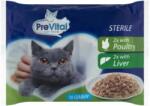 PreVital teljes értékű állateledel felnőtt, ivartalanított macskák számára szószban, 4* 100 g