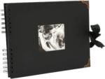 Shop Events Album foto GuestBook, 60 pagini, negru, colturi metalice, Ideal pentru nunta, botez, majorat, aniversare, 21.5 x 29 cm (HXD-B577)