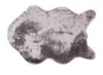 TA Covor gri din blană Mitra 60x90 Covor