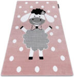DW Covor roz cu buline Oaia veselă Dimensiuni: 140x190 cm Covor