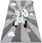 DW Covor gri pentru copii Unicorn Dimensiuni: 160x220 cm Covor