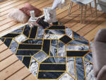 DY Covor negru cu model Pons Dimensiuni: 160x220 cm Covor