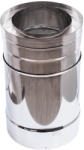  Burlan liniar telescopic, Perete dublu, Inox AISI 304, Drept, Izolat, Lungime 30 - 50cm, Φ230-280