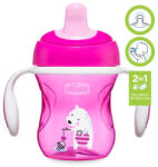 Chicco Training Cup fogantyúval rózsaszín 200 ml