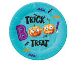 Trick or Treat papír tányér 18 cm, 6 db /cs (10240PW-TBO7)