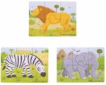 Bigjigs Toys Set 3 Puzzle BigJigs Toys Jungla Vesela (ED134585) Puzzle
