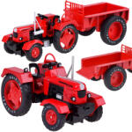 Inlea4Fun Játék traktor pótkocsival 1: 18 Inlea4Fun - Piros (JO-ZA5202)