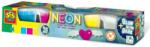 SES Creative Plastilina culori neon si fluorescenta 4 x 90 gr (00461)