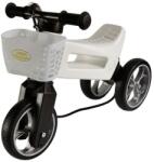 FunnyWheels Bicicleta copii 2-5 ani, fara pedale, Cu Cosulet Pentru Ghidon Funny Wheels Rider Supersport In Jawa White Exclusiv, FUNNY WHEEL (FWR-SS-JAWAWX)