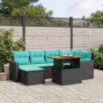 vidaXL 11 részes bézs polyrattan kerti ülőgarnitúra párnákkal (3274591)