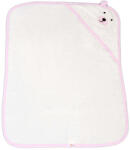 Cangaroo Baloo pamut frottír maci füles, kapucnis törölköző (70x90 cm) - Rózsaszín