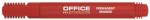 Office Products Marker permanent, varf 1-3 mm, rosu, OFFICE PRODUCTS (OF-17071211-04)
