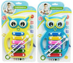 Magic Toys Formă bufniță 6 clape xilofon instrument muzical în două culori (MKL428918) Instrument muzical de jucarie
