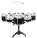 Magic Toys Jazz Drum 6 părți echipament tobă pe stand (MKM960934) Instrument muzical de jucarie
