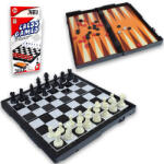 Magic Toys Tablă de șah din plastic 3 in 1 cu piese de șah si dame (MK8307702)