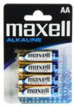 Maxell Maxell: Baterie de creion alcalină 1.5V AA LR6 4 bucăţi în pachet blister (163761) Baterii de unica folosinta