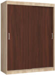 AKORD CLP MONO Tolóajtós szekrény sonoma tölgy/wenge 150 cm (AKO-OP0LSZASONWENBL150CLP)