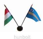  Nemzeti és Székely zászlók asztali tartóval