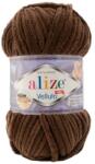 alize Velluto 493 - sötétbarna (zsenília fonal, 100g, 68m) (824800)
