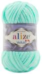 alize Velluto 19 - világos türkiz (zsenília fonal, 100g, 68m) (8236)