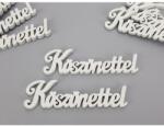  Fehér "Köszönettel" felirat 9cm 8db/csomag - kosarbolt