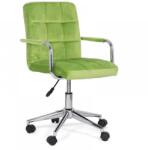 CHAIRS-ON Scaun de birou din catifea pentru copii OFF 328V verde